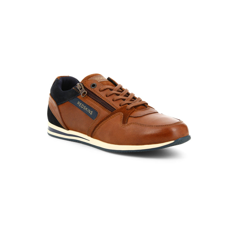 BASKETS LUCIDE III COGNAC - André
