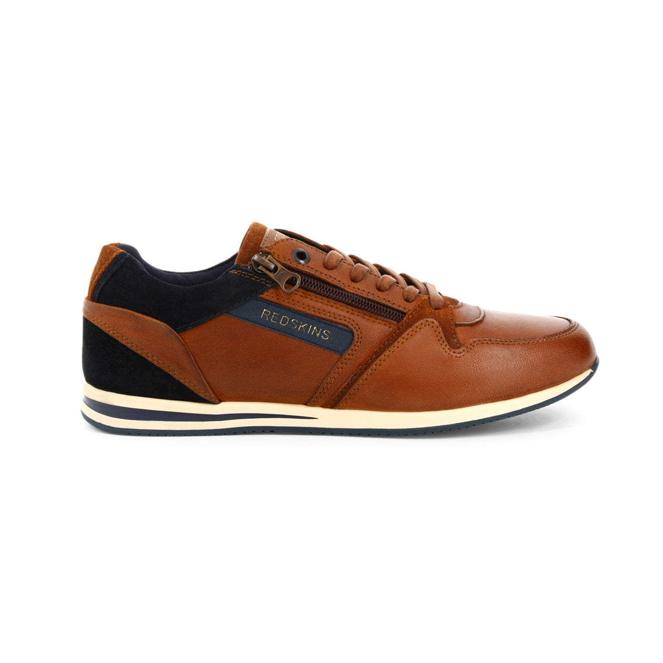 BASKETS LUCIDE III COGNAC - André