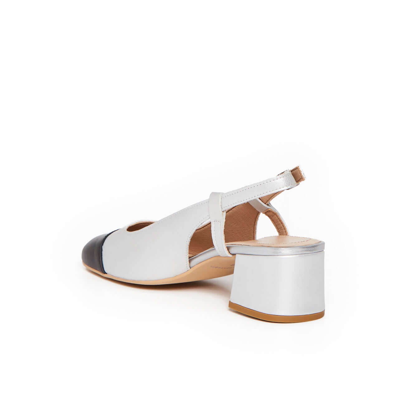 SLINGBACK BRUNIE ARGENT - André