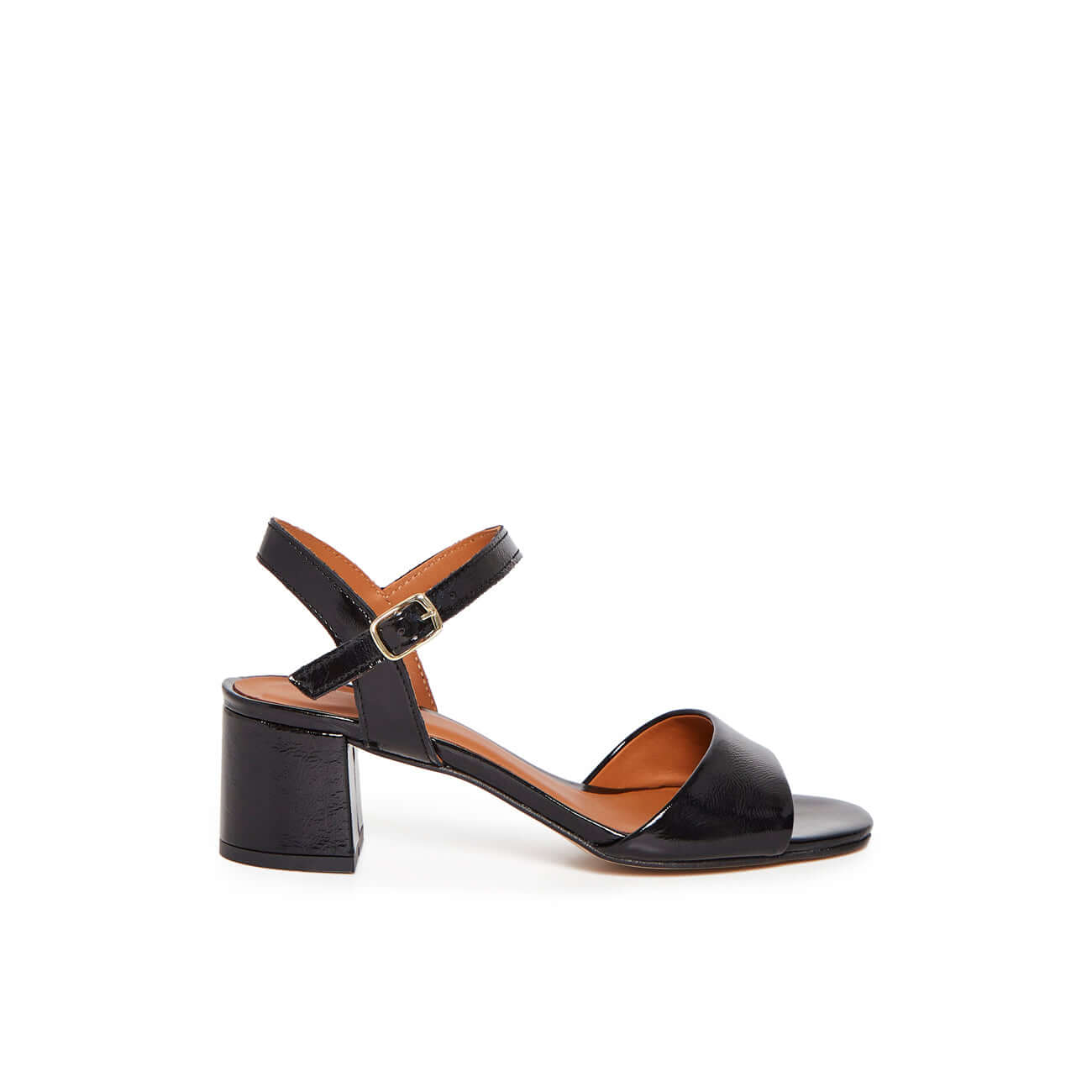 SANDALE GALILEE NOIR VERNIS - André