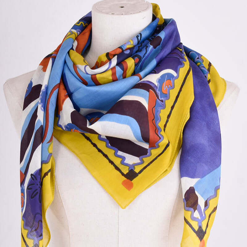 FOULARD EUPHORIA BLEU FONCE - André
