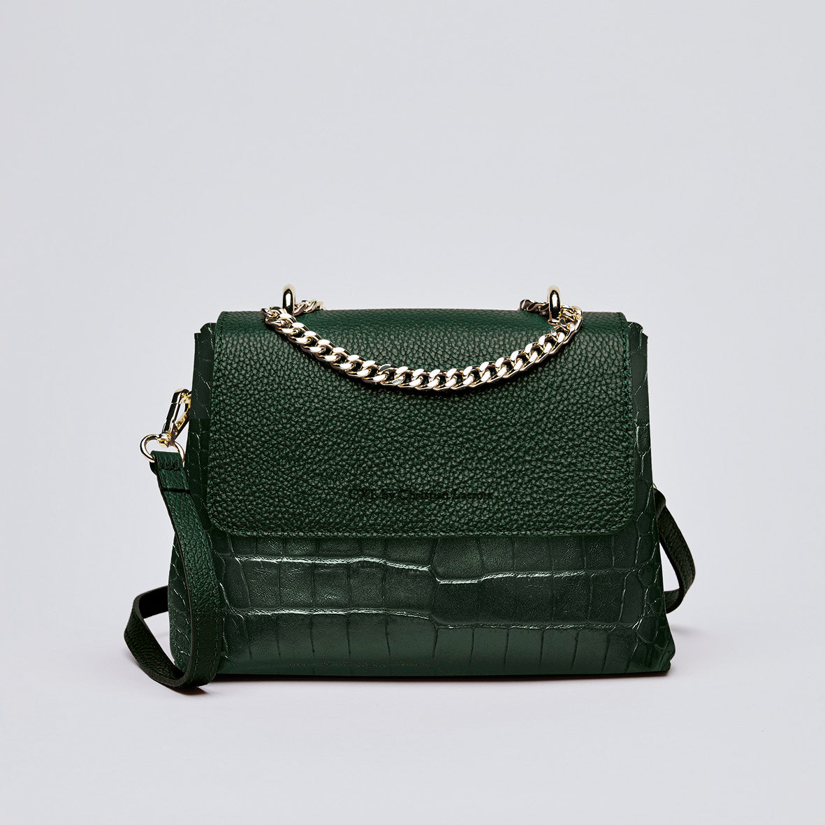 SAC À BANDOULIÈRE CREMIEUX EN CUIR CROCO - André