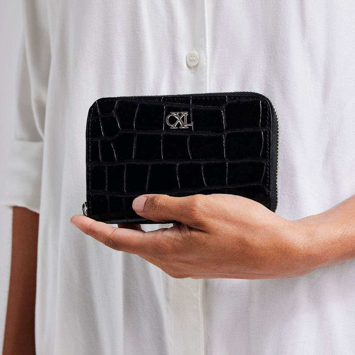 PORTEFEUILLE TUILERIE EN CUIR CROCO - André
