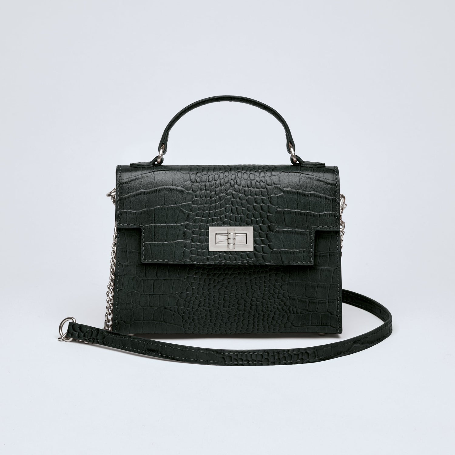 SAC À MAIN MONCEAU CUIR CROCO - André