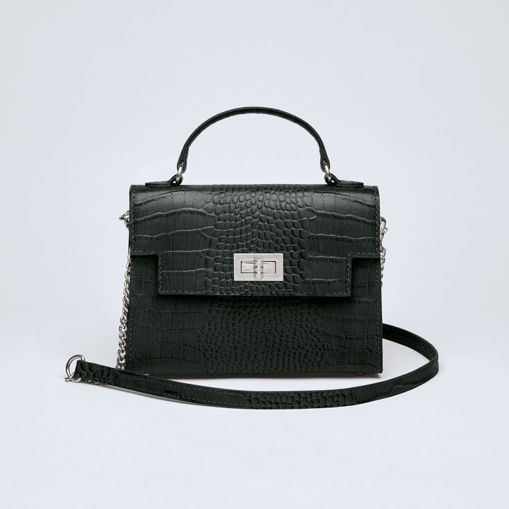 SAC À MAIN MONCEAU CUIR CROCO - André