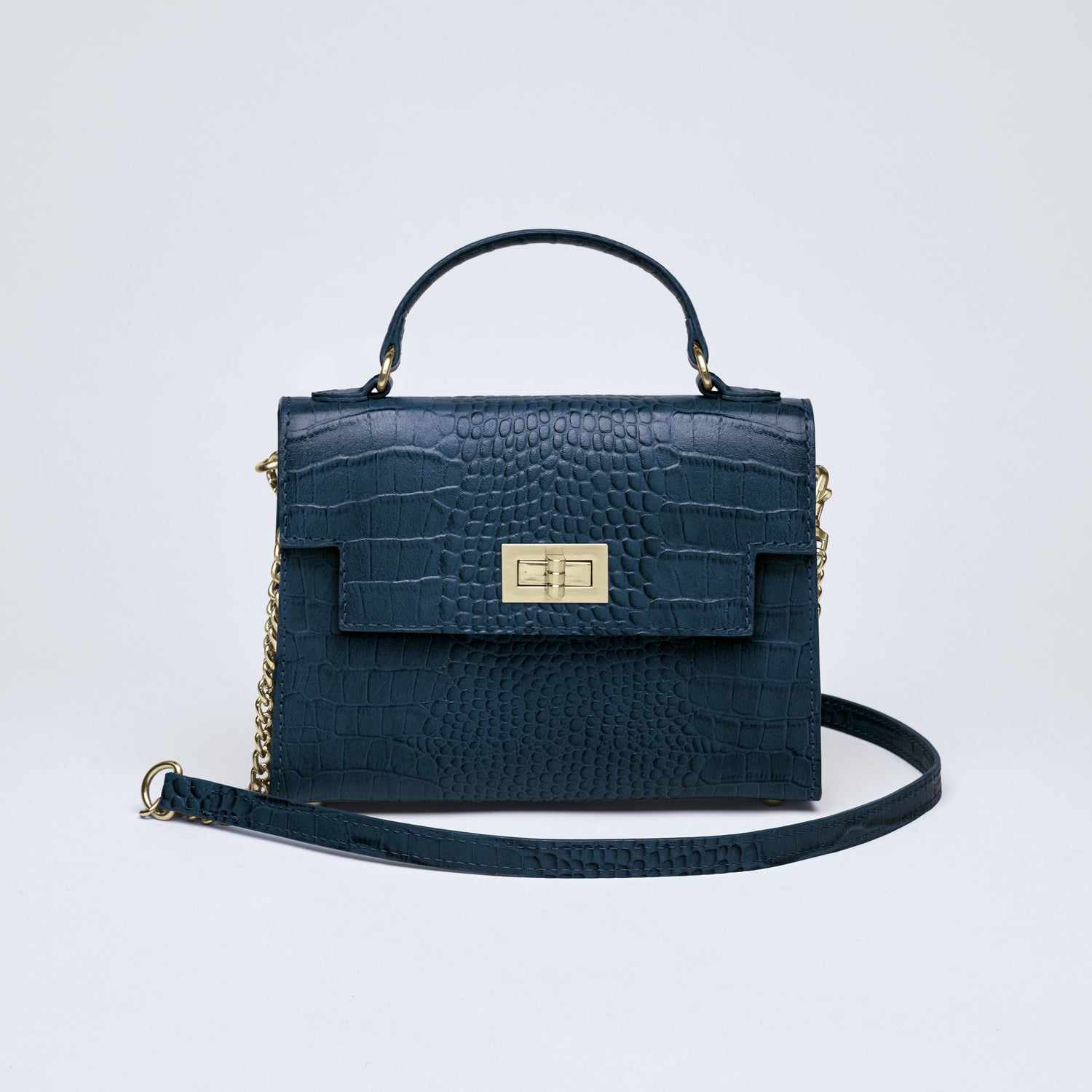 SAC À MAIN MONCEAU CUIR CROCO - André