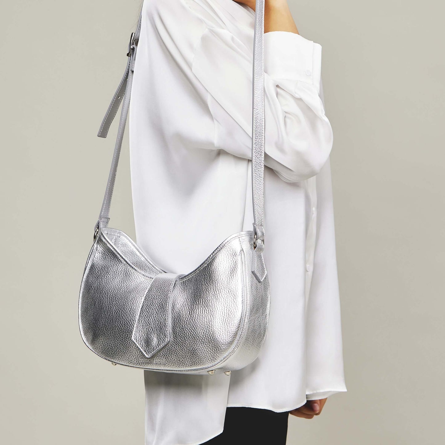 SAC À BANDOULIÈRE PANTHEON ARGENT - André