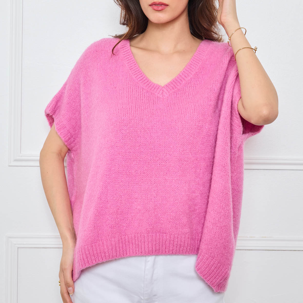 COL V OVERSIZED SANS MANCHES MILIE HYACINTHE