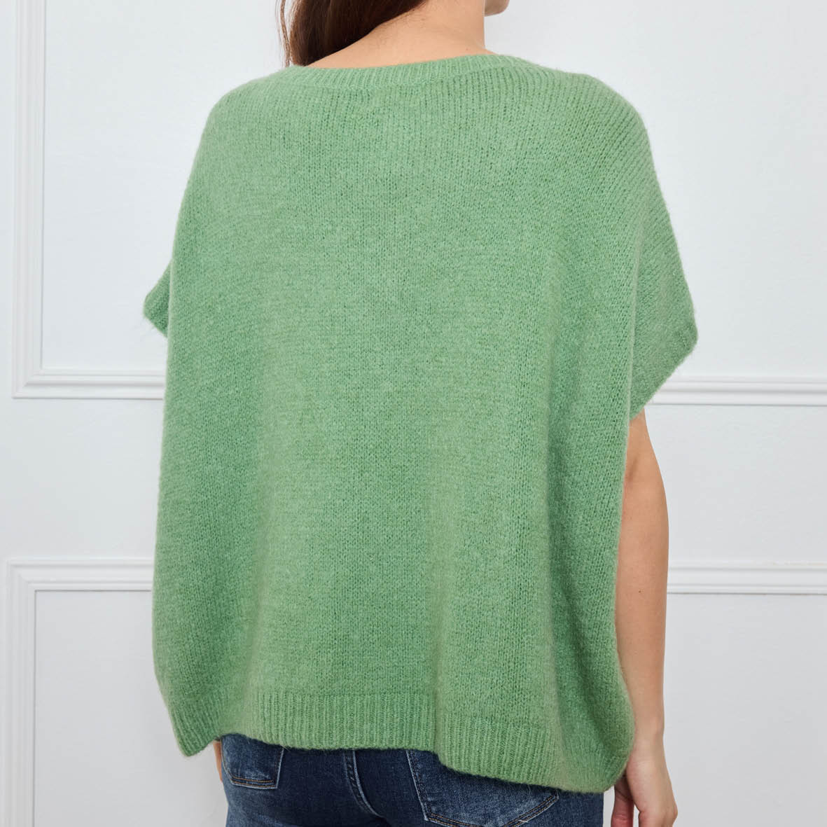 COL V OVERSIZED SANS MANCHES MILIE SAUGE