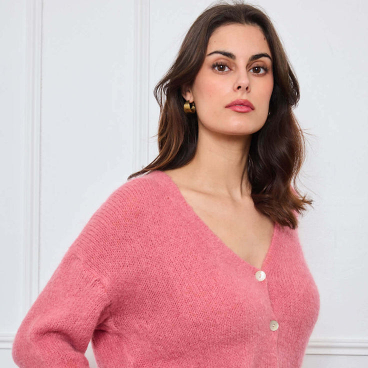 CARDIGAN COL V GLORIA ROSE - André