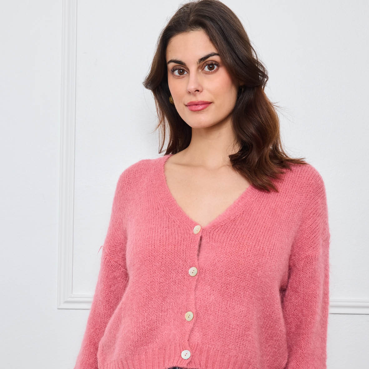 CARDIGAN COL V GLORIA ROSE - André