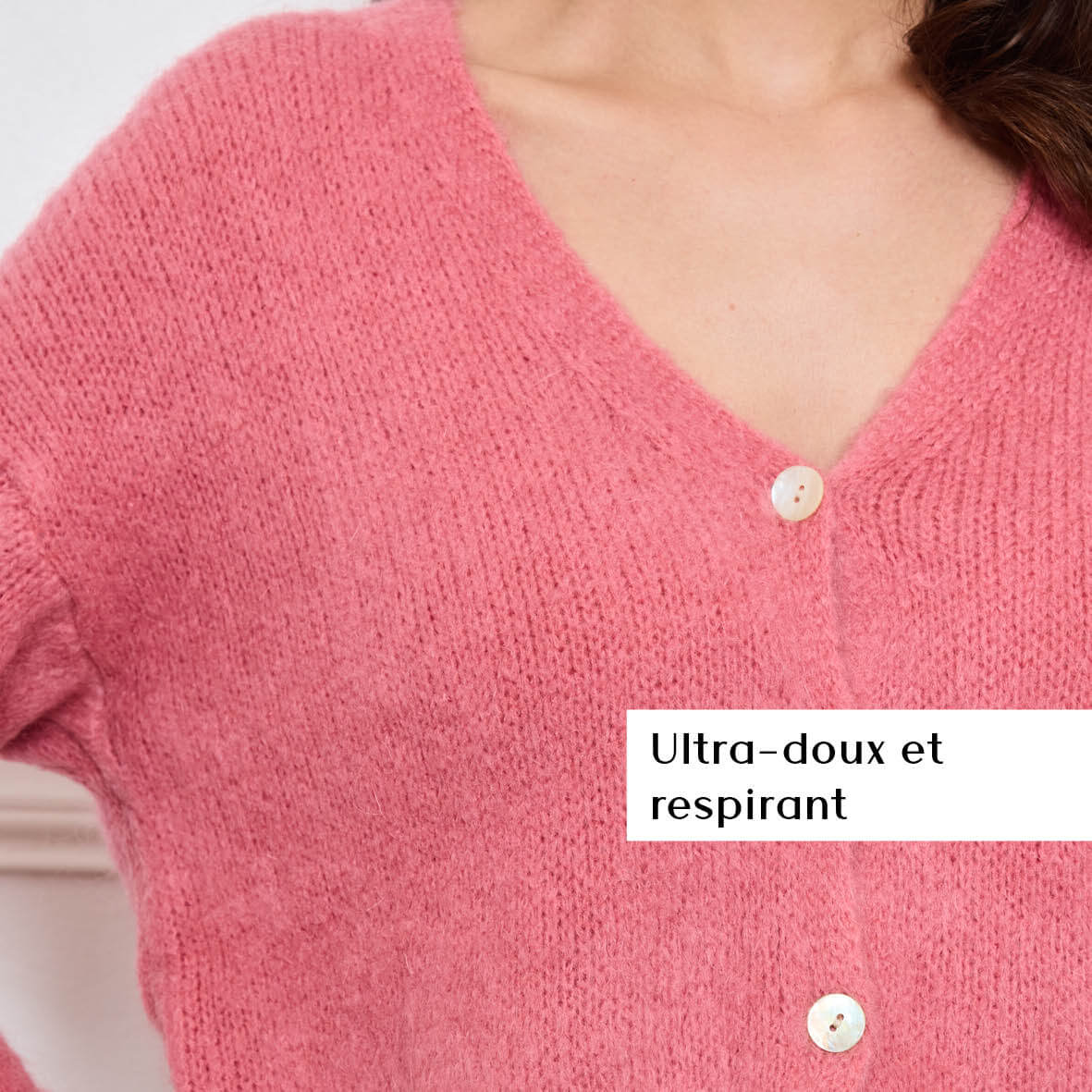 CARDIGAN COL V GLORIA ROSE - André