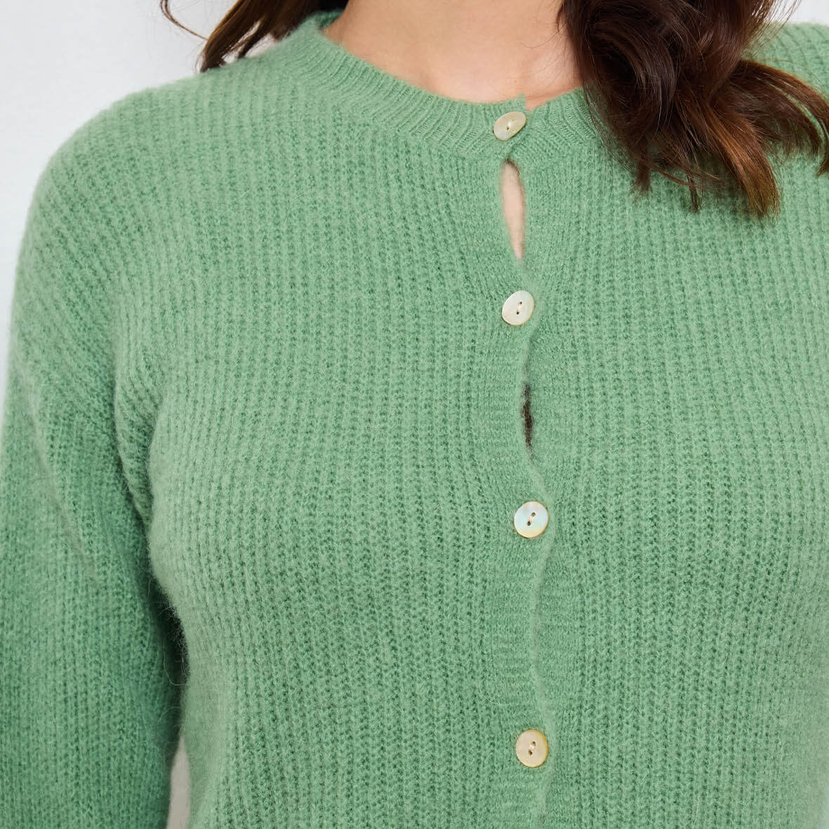 CARDIGAN COL ROND AVELINE SAUGE - André