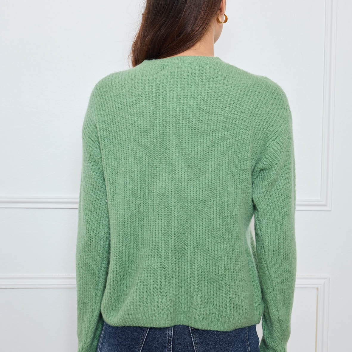 CARDIGAN COL ROND AVELINE SAUGE - André