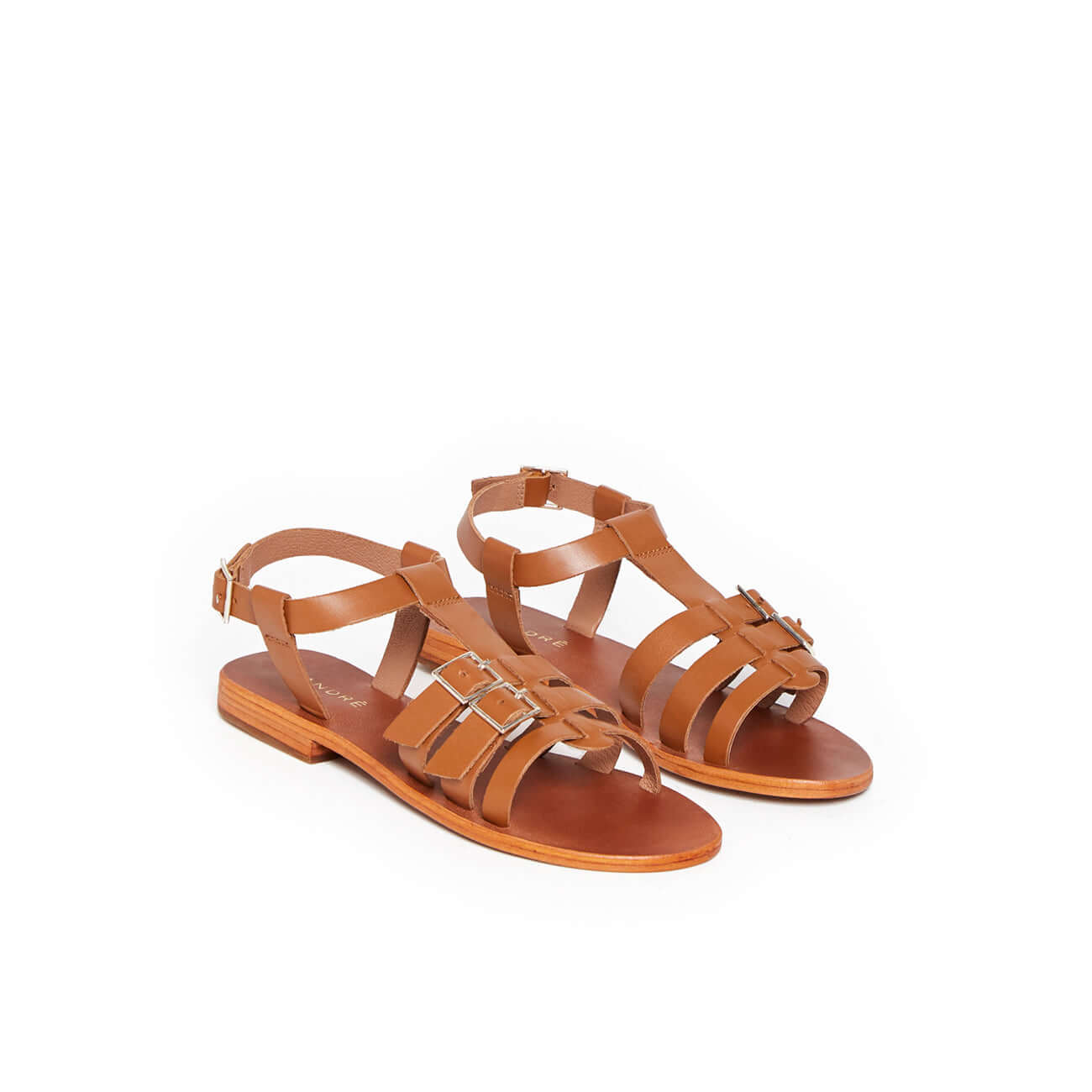 SANDALE PLUMETTE CAMEL - André