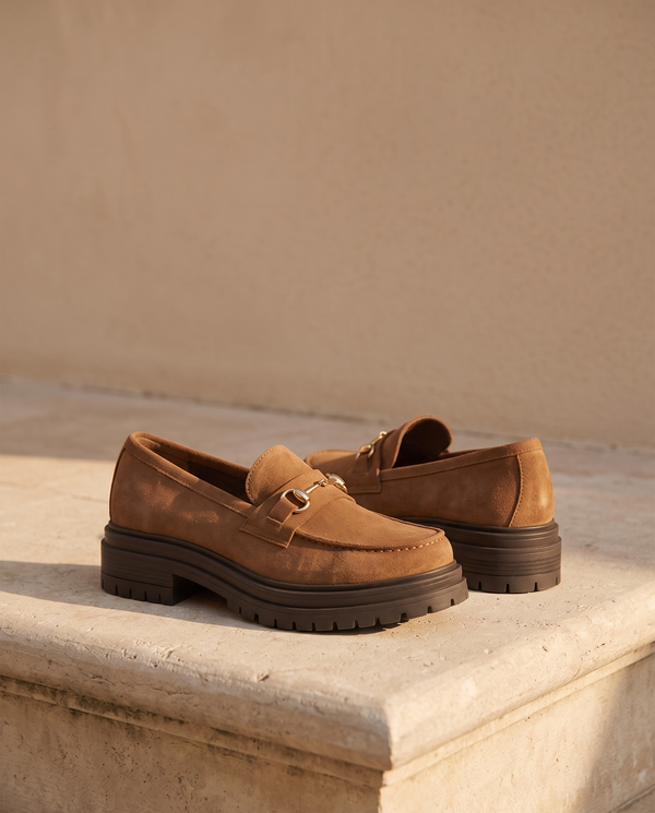 ANTONIS CAMEL SUEDE - MOCASSIN