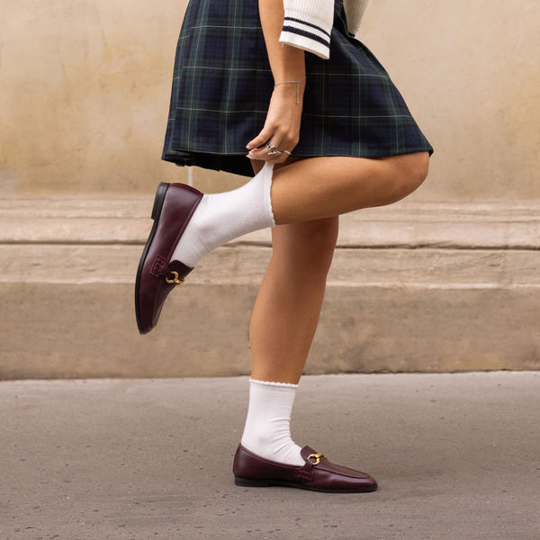MOCASSIN ELLIN BORDEAUX - André