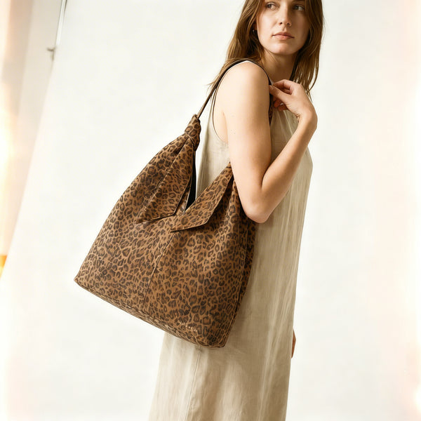 Dauphine Leopard Suede