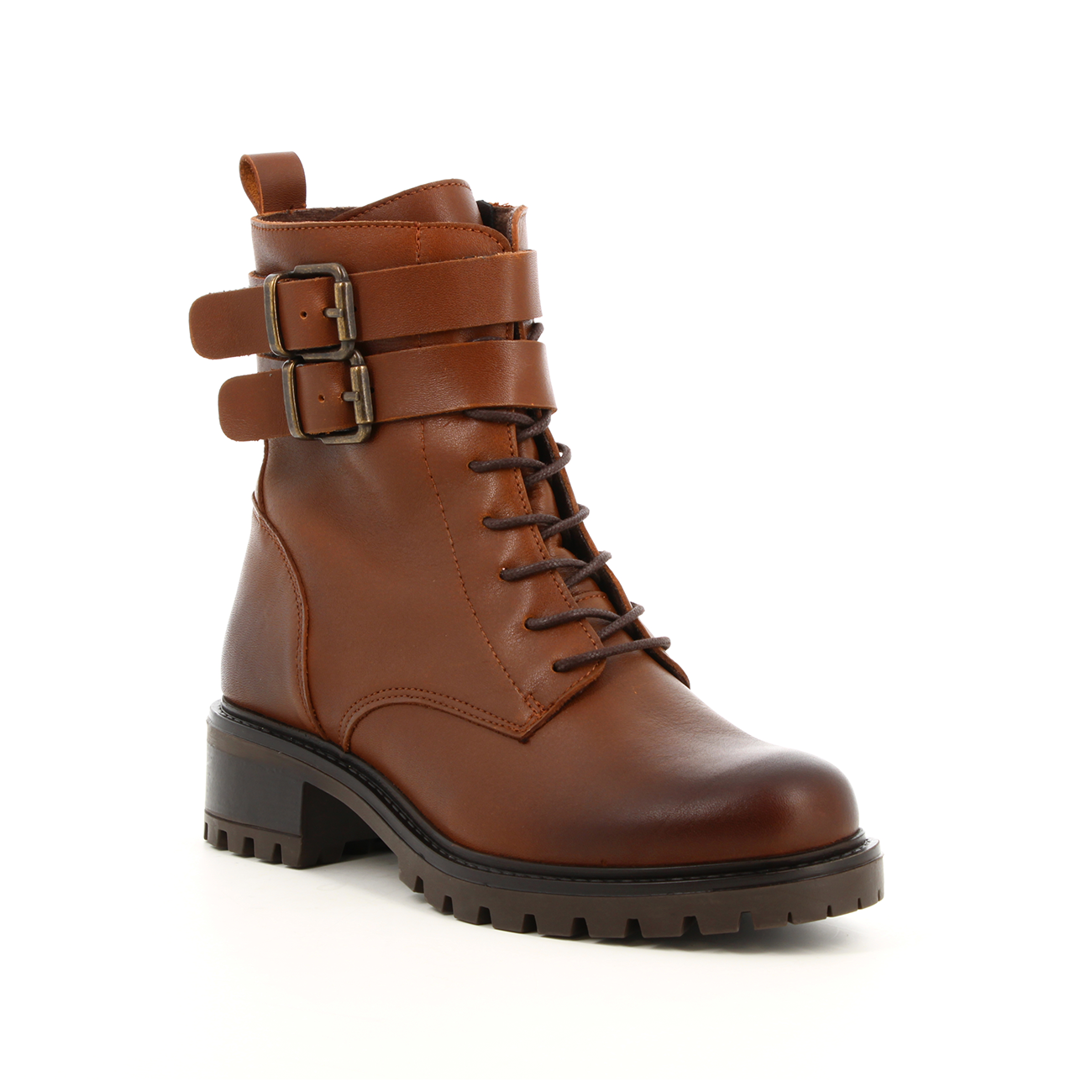 andré BOOTS NIMAYA 7 COGNAC