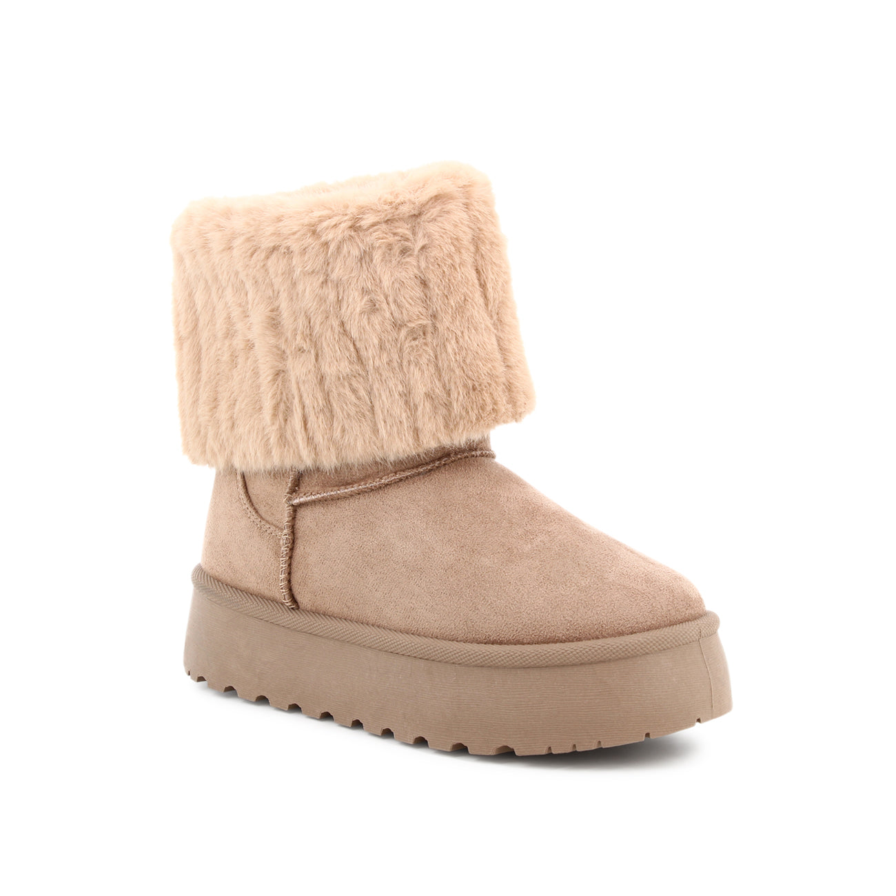 BOOTS FOURREES YETTA BEIGE - André