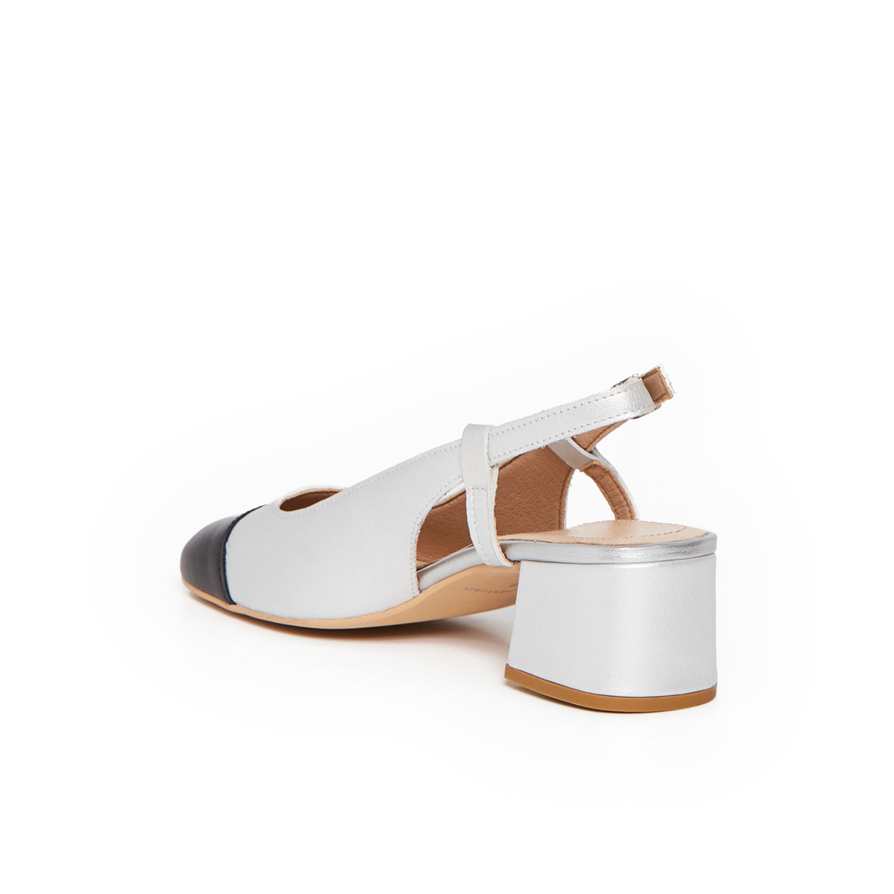 SLINGBACK BRUNIE ARGENT - André