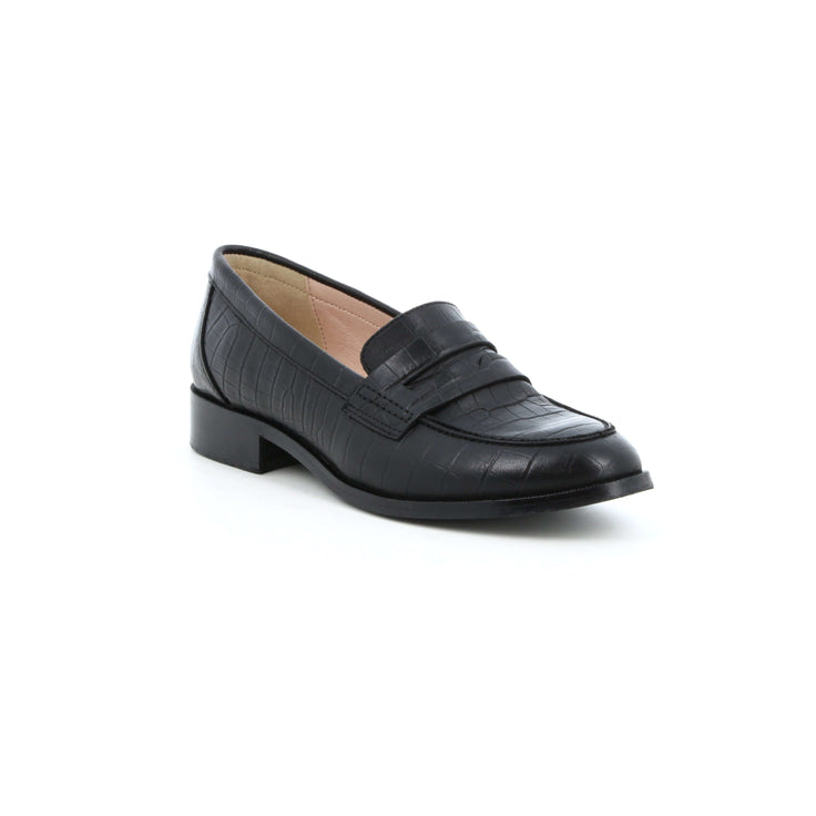 MOCASSIN LINETTA  NOIR CROCO - André