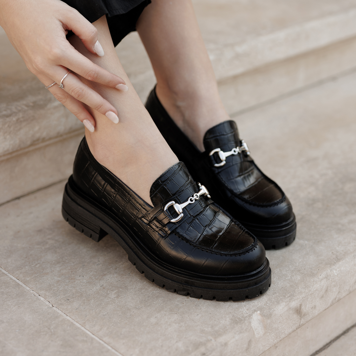 ANTONIS NOIR CROCO