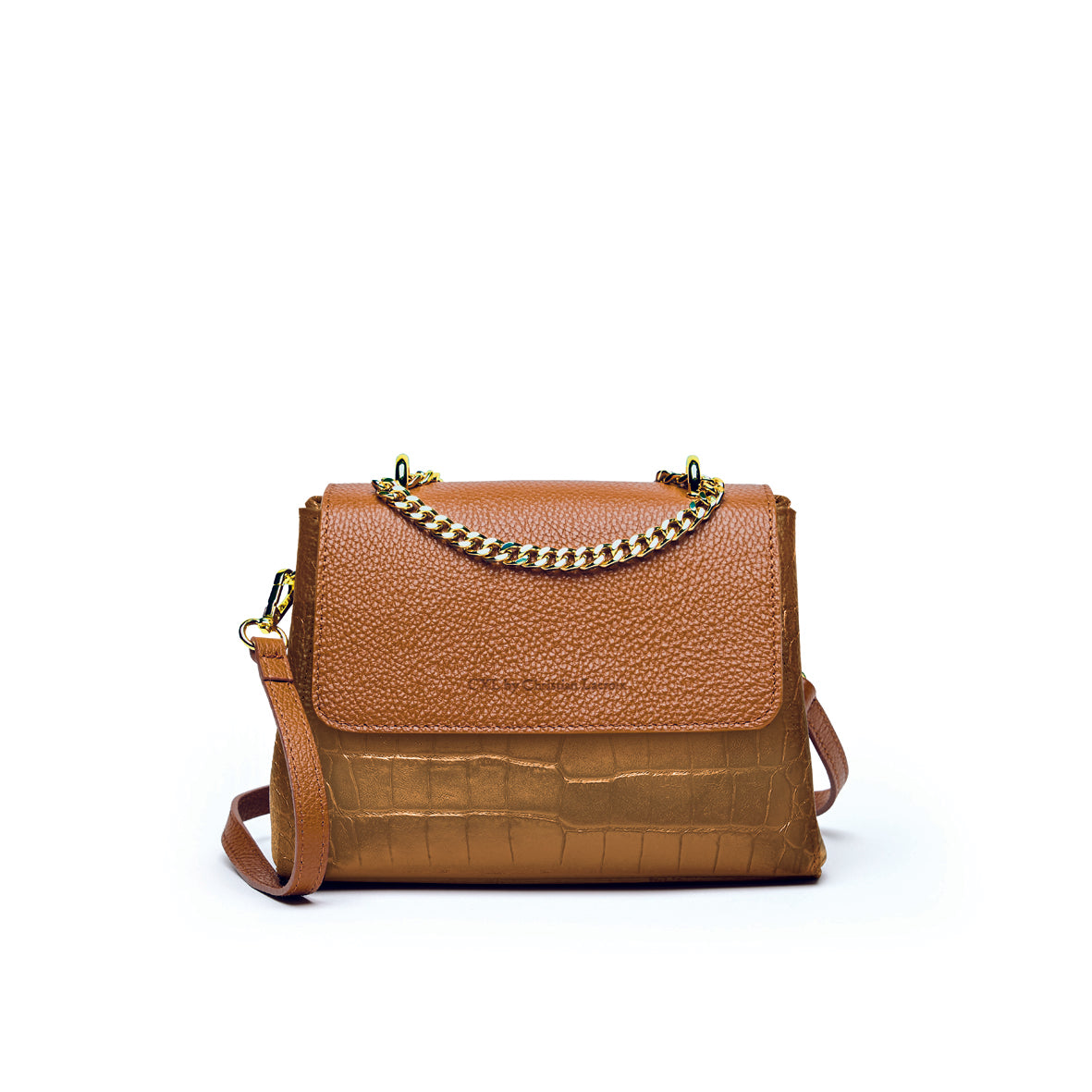 SAC À BANDOULIÈRE CREMIEUX EN CUIR CROCO - André