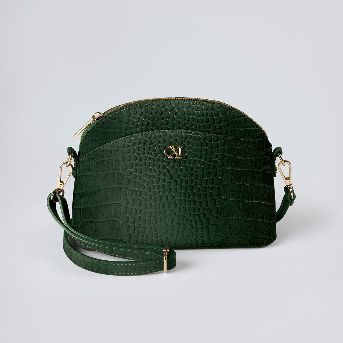 SAC À BANDOULIÈRE MALESHERBES EN CUIR CROCO - André