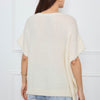 COL V OVERSIZED SANS MANCHES MILIE BLANC