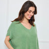 COL V OVERSIZED SANS MANCHES MILIE SAUGE