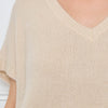 COL V OVERSIZED SANS MANCHES MILIE BEIGE