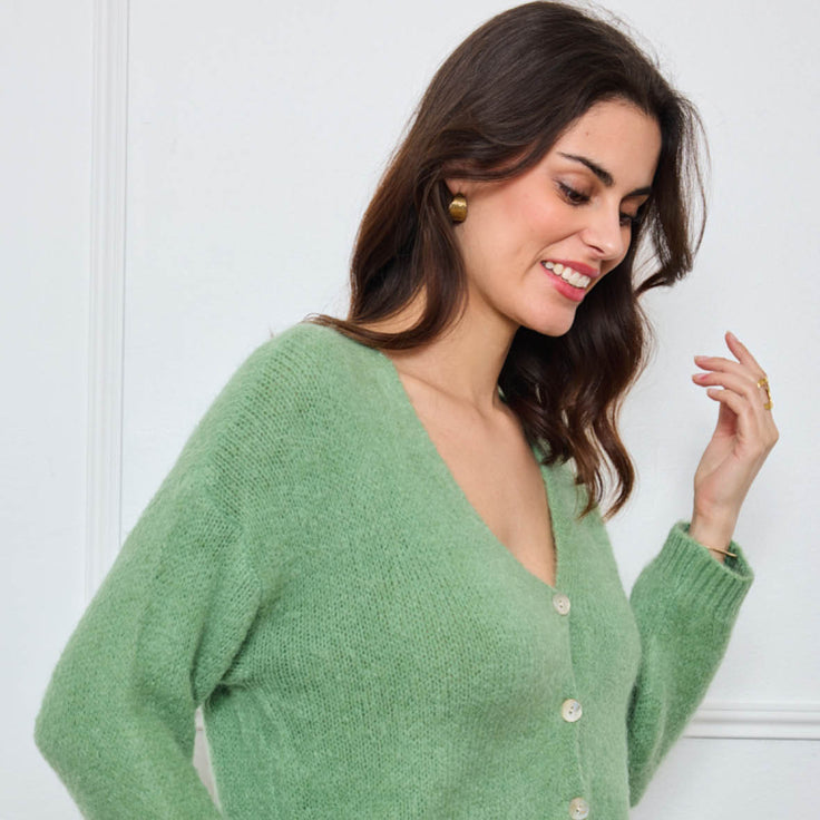 CARDIGAN COL V GLORIA SAUGE
