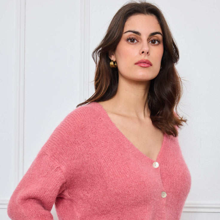 CARDIGAN COL V GLORIA ROSE