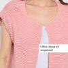 TRICOT SANS MANCHES THEOLINE ROSE CLAIR