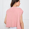 TRICOT SANS MANCHES THEOLINE ROSE CLAIR