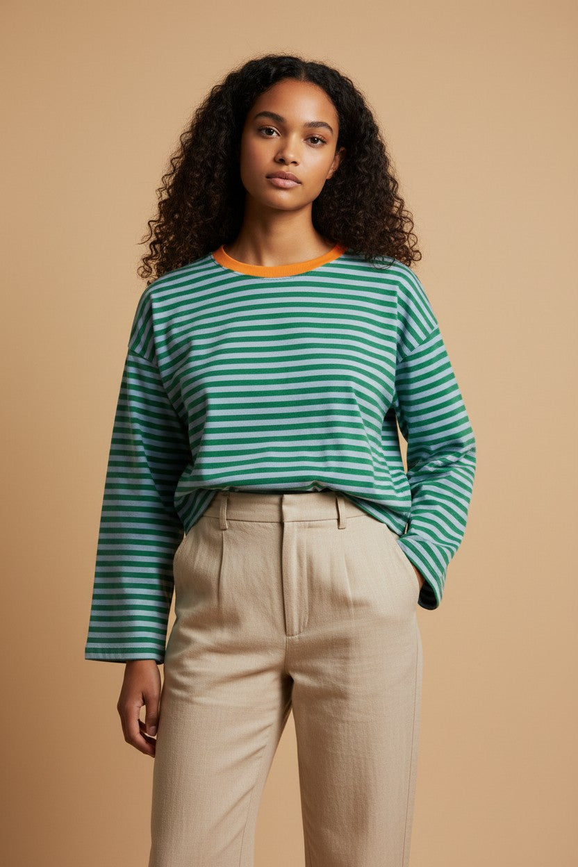 CAPUCINE BLEU / ORANGE