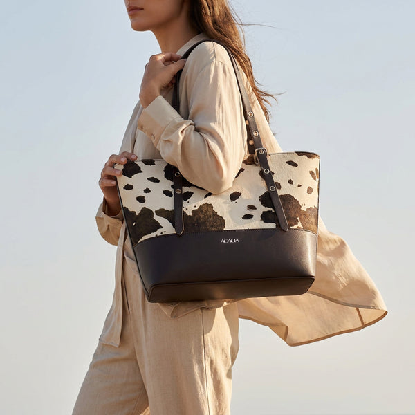 ORIANE BROWN COW PRINT