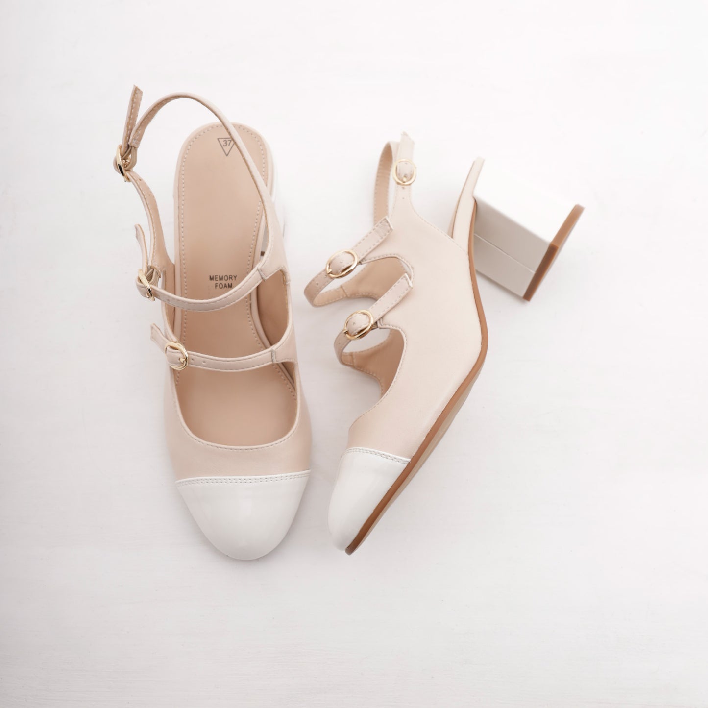 LYNIATE BEIGE/BLANC