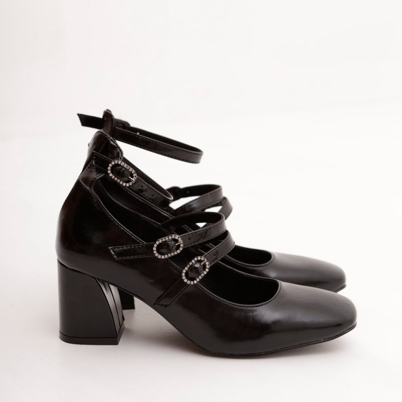 ADELASIA NOIR VERNIS - ESCARPIN