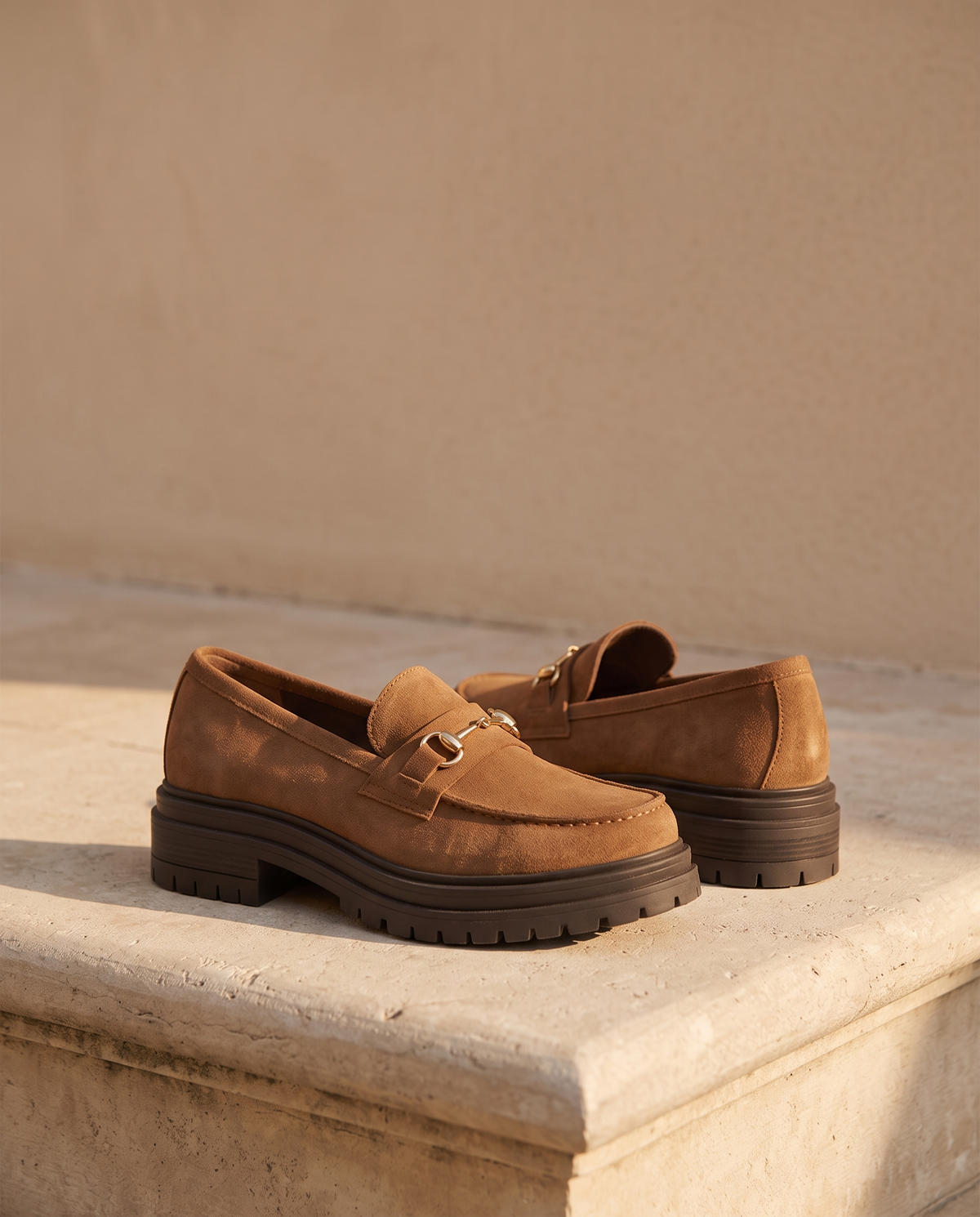 ANTONIS CAMEL SUEDE - MOCASSIN