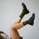 Chaussettes à paillettes Bichette - Vert