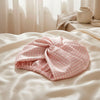 Bonnet de nuit en soie - Soléa Rose vichy - 20 x 30 cm - BONNET DE NUIT