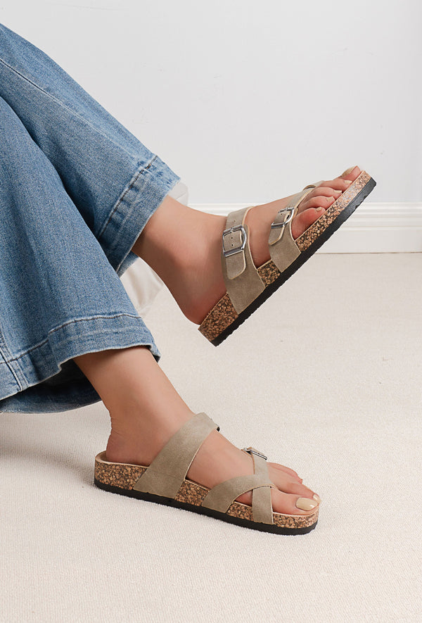 BRITTA TAUPE - MULE