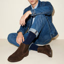 Chaussettes en laine Chaleurie - Bleu marine