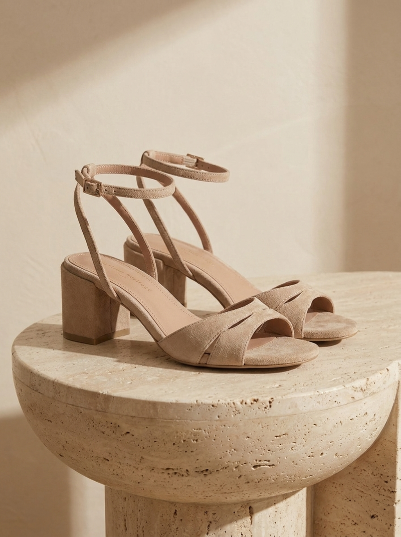 CIRIA BEIGE SUEDE — nature morte