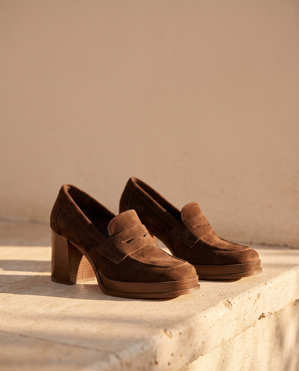 CLEIA MARRON SUEDE - MOCASSIN