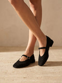 DOSSIA NOIR SUEDE — porté éditorial