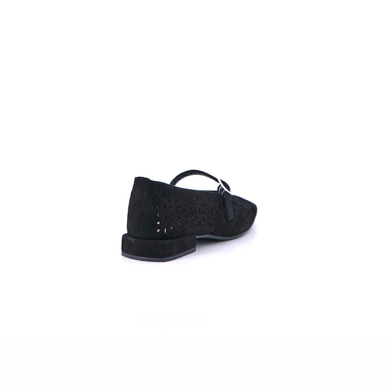 DOSSIA NOIR SUEDE - BALLERINE