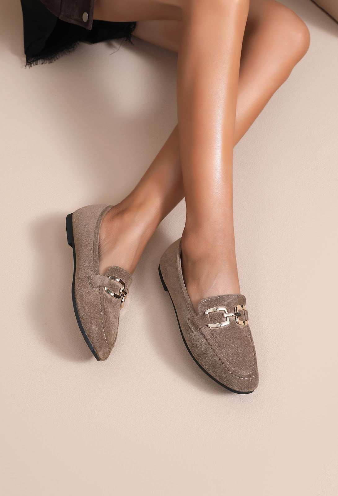 MOCASSIN EMELINE TAUPE - JOIA BY ANDRE